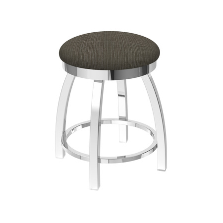 HOLLAND BAR STOOL CO 18" Swivel Vanity Stool, Chrome Finish, Graph Chalice Seat 80218CH019